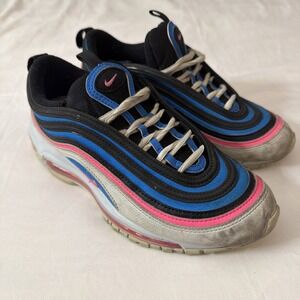 Nike Air Max Pink/blue/Black Size 4Y 921522-012 Kids Youth Retro Vintage Shoes
